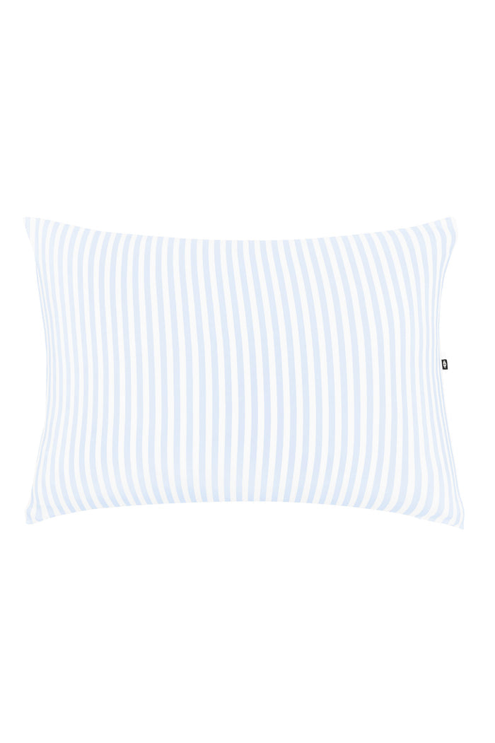 Product photo of the front of Standard Pillowcase in Small Mist Stripe