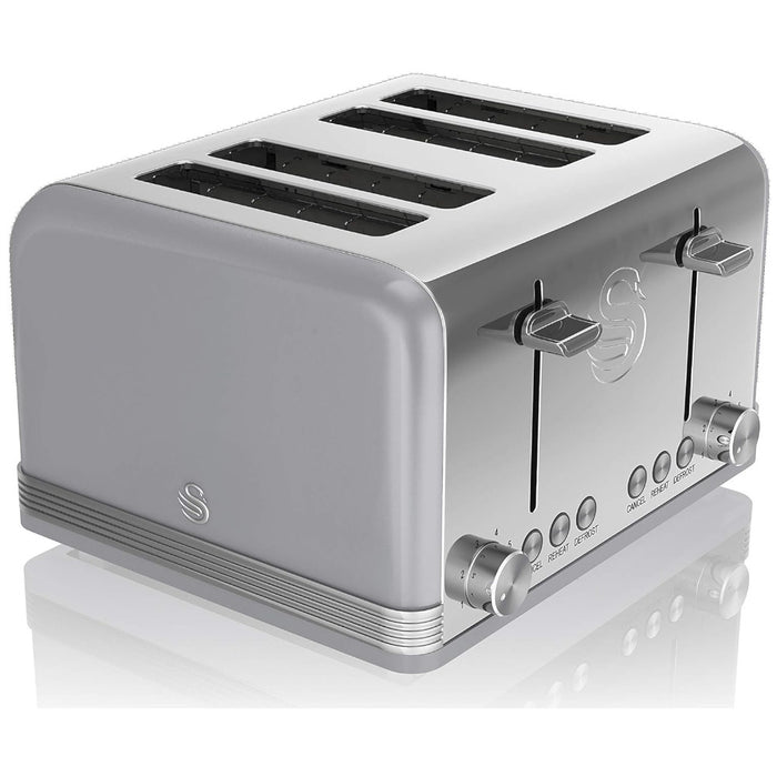 SWAN ST19020GRN Retro 4 Slice Toaster