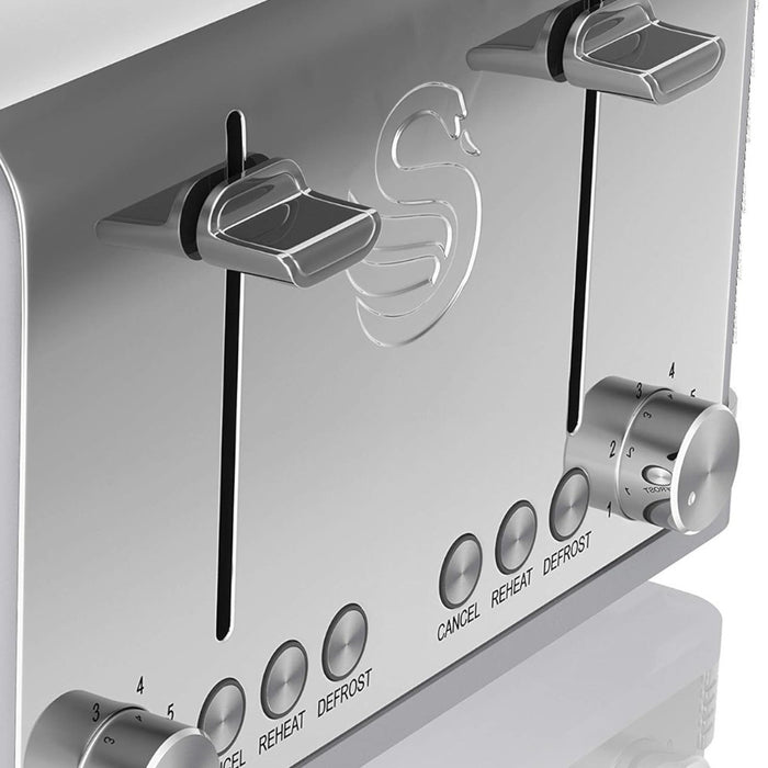 SWAN ST19020GRN Retro 4 Slice Toaster