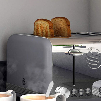 SWAN ST19020GRN Retro 4 Slice Toaster