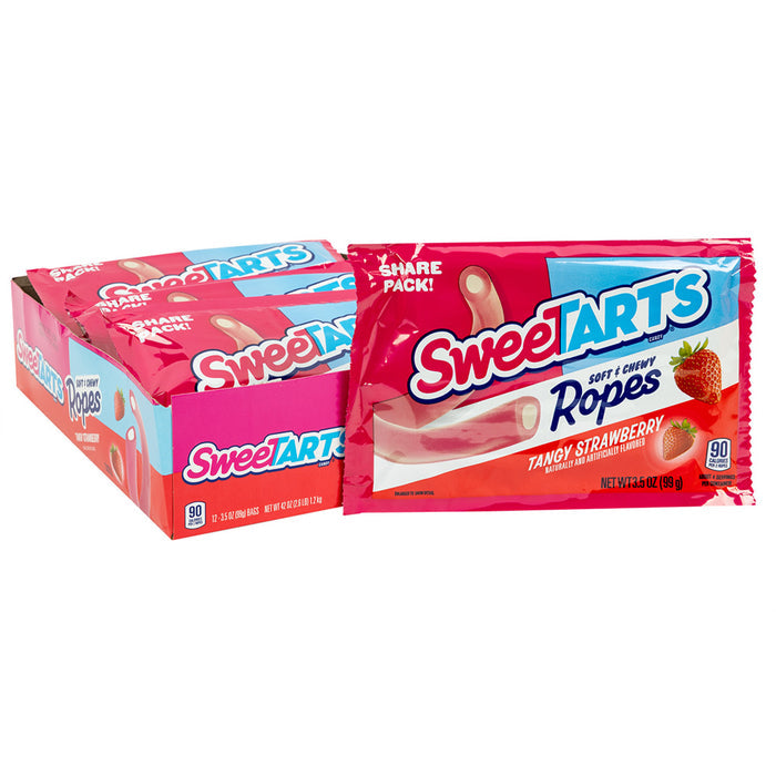 SweeTARTS Tangy Strawberry Rope Candy - 12 Count