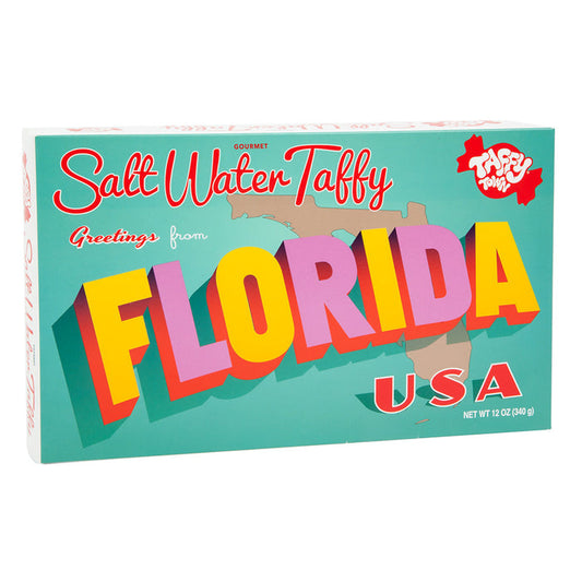 Taffy Town Florida Greetings Salt Water Taffy Gift Box - 12 Count