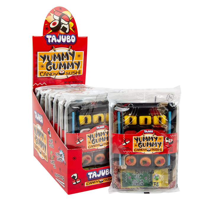 Tajubo Yummy Gummy Candy Sushi Tray - 10 Count