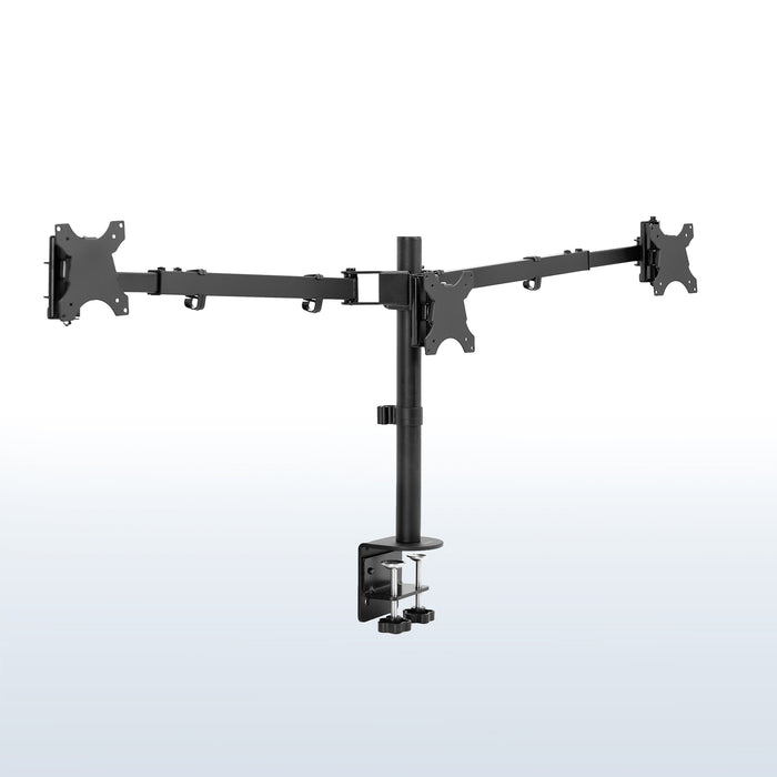 Telescoping Triple Monitor Desk Mount - Up to 38" Screens