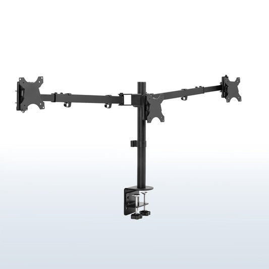 Telescoping Triple Monitor Desk Mount - Up to 38" Screens
