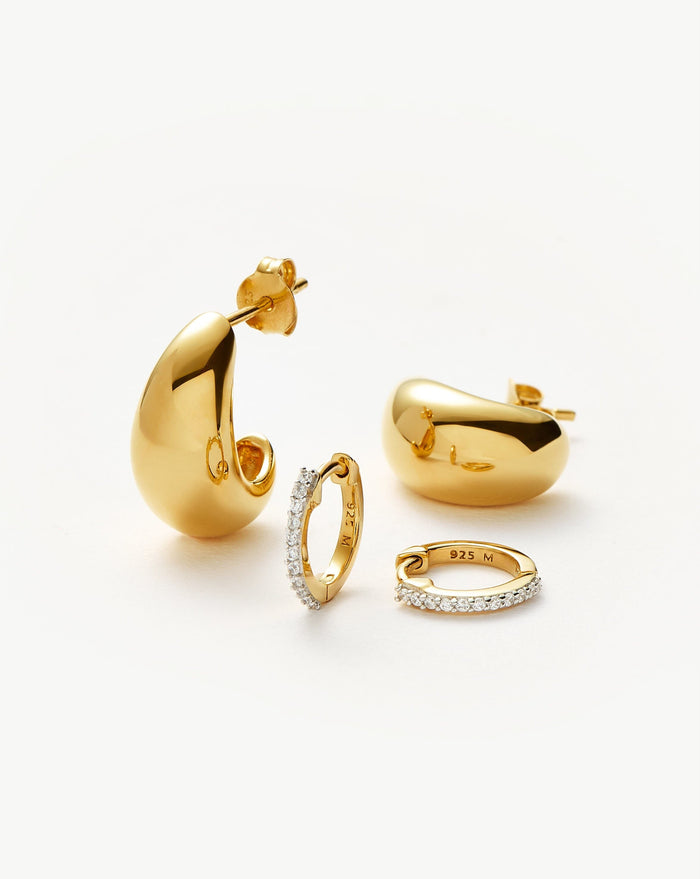 Dome Pave Earring Set Layering Sets Missoma