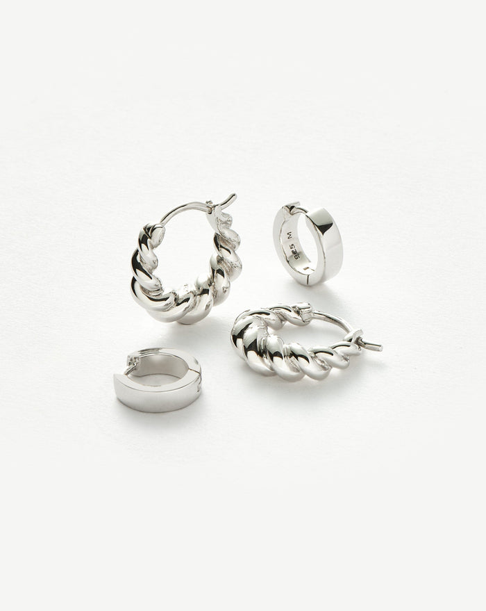 Chubby & Tidal Mini Hoop Earring Set Earrings Missoma