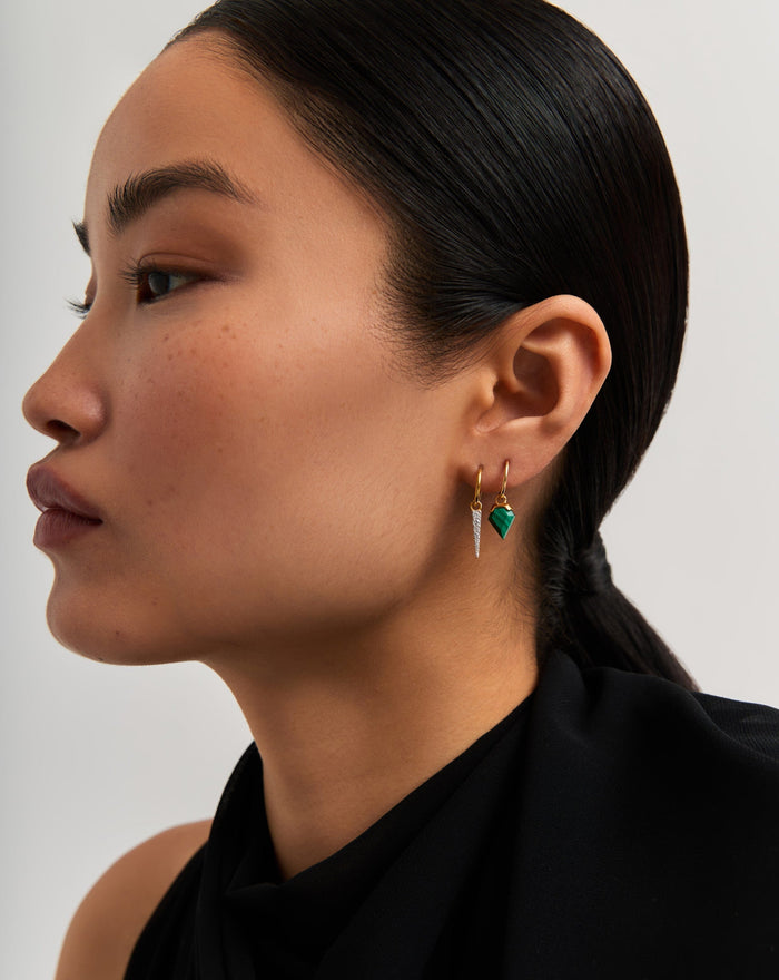 Shield & Spike Charm Hoop Earring Set | 18ct Gold Vermeil Layering Sets Missoma