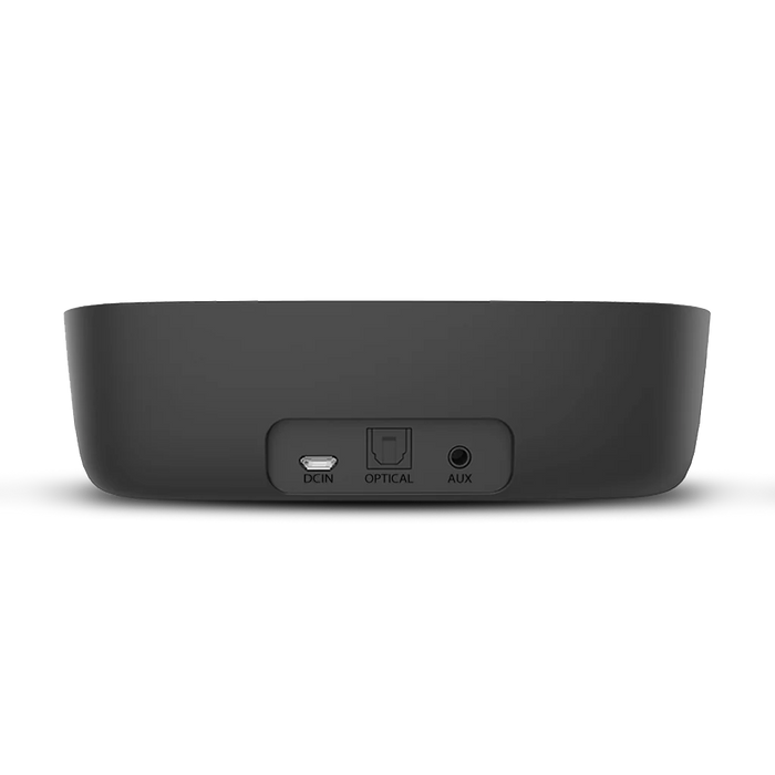 Ensemble Wireless TV transmitter for seniors and shared spaces, supports with TVs optical, bluetooth, or 3.5 mm AUX output; not compatible with HDMI ports.