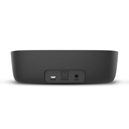 Ensemble Wireless TV transmitter for seniors and shared spaces, supports with TVs optical, bluetooth, or 3.5 mm AUX output; not compatible with HDMI ports.
