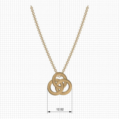 Trinity Circle Necklace