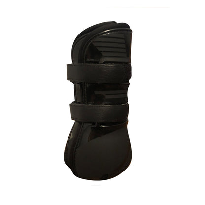 TuffRider Premium Engraved Boots w/ Leather Straps-2 Piece/Pair, Black, Full - Breeches.com