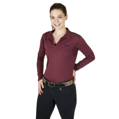 Tuffrider Ladies Taylor Long Sleeve Polo - Breeches.com