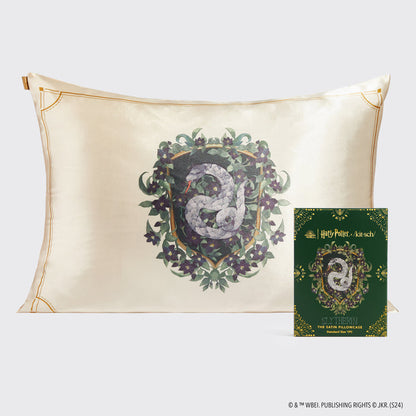 Kitsch x Harry Potter Satin Pillowcase in Slytherin - Standard