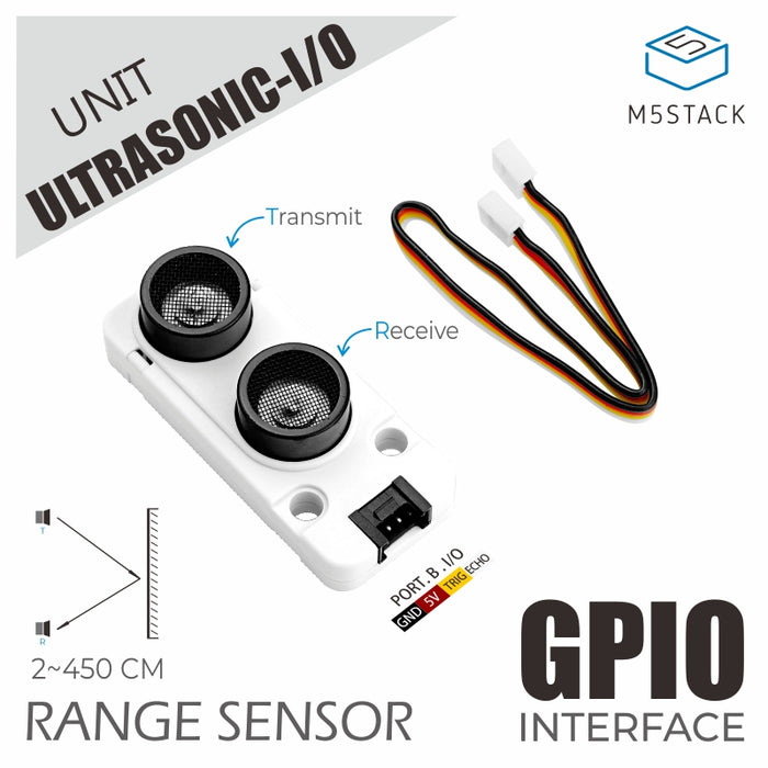 Ultrasonic Distance Unit I/O (RCWL-9620) - m5stack-store