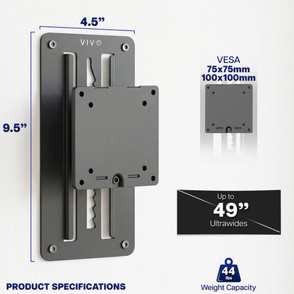 Ultrawide Monitor Wall Mount Bracket - Up to 49" Screens