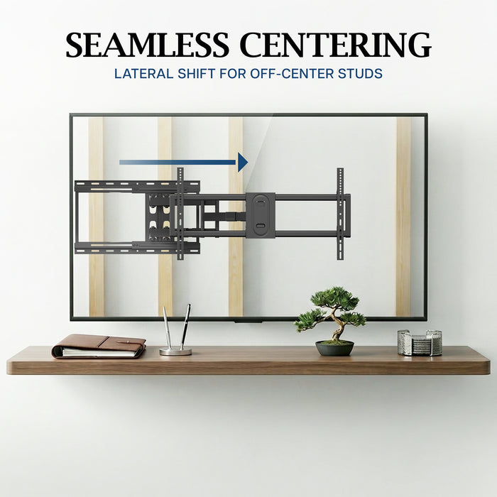 Pro Heavy Duty Full Motion TV Wall Mount Screen Centering
