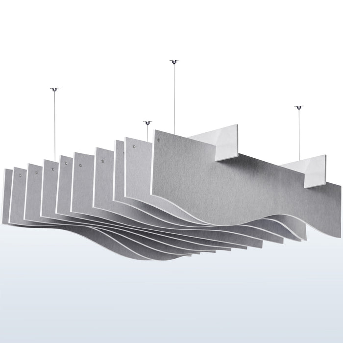Wave Acoustic Ceiling Waffle Panel