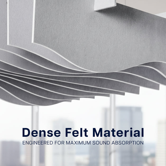 Wave Acoustic Ceiling Waffle Panel