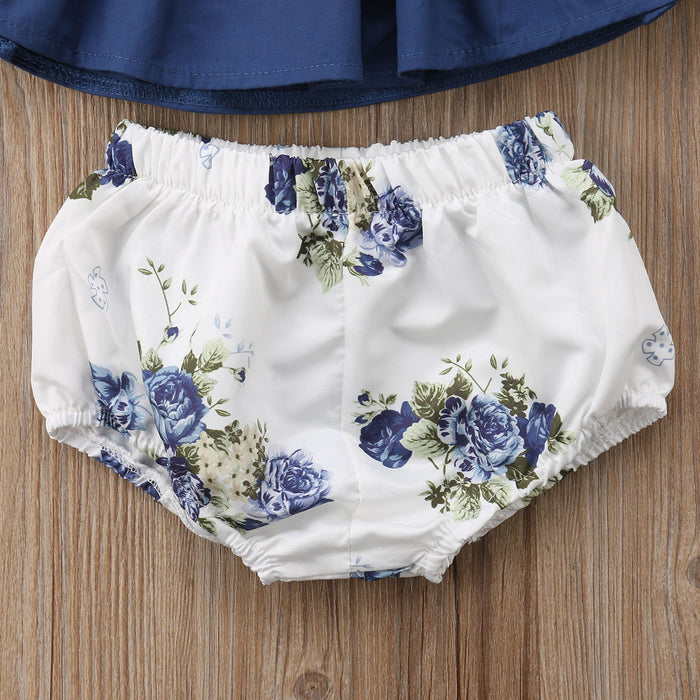 WINNIE Blue Floral Outfit