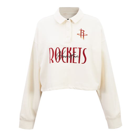 Women's Houston Rockets Pro Standard Long-Sleeve Polo