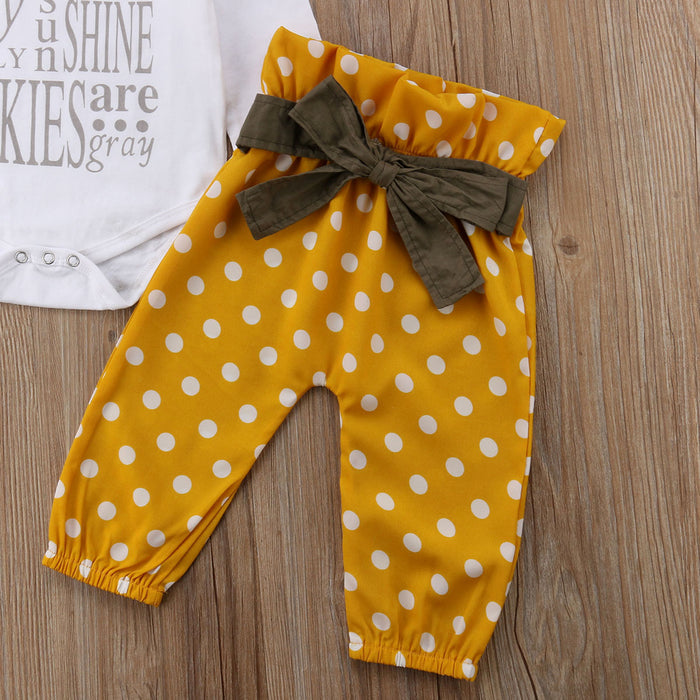 YOU ARE MY SUNSHINE Outfit with Headband